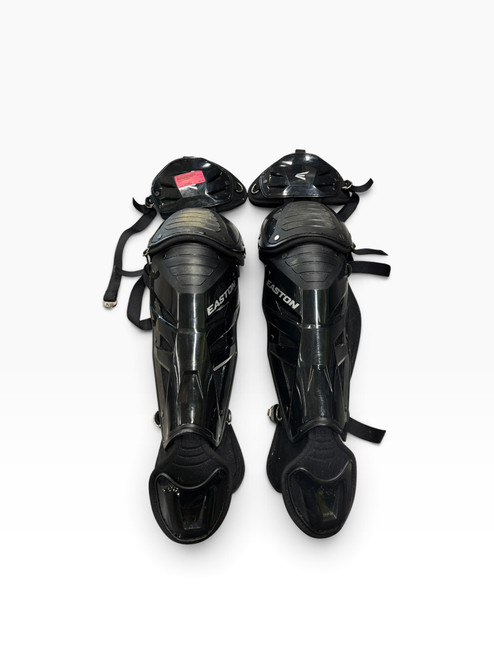 Vist Large View of Product Image Which is Used Easton PHENOM Catchers Leg Guards Black Intermed