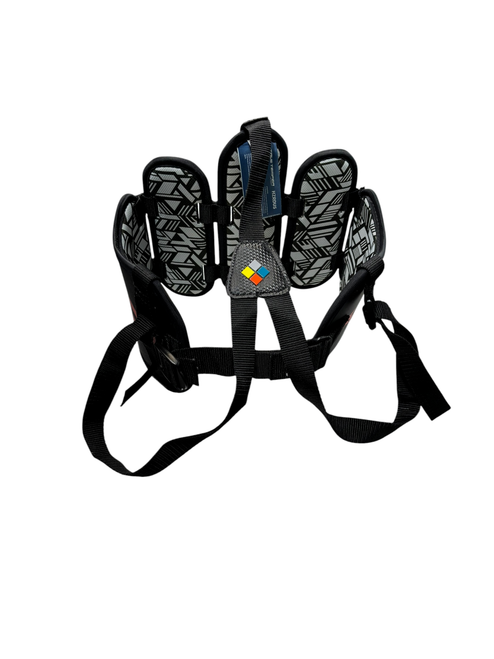 Vist Large View of Product Image Which is Used HZRDUS Lacrosse Rib Pads Black Youth Small