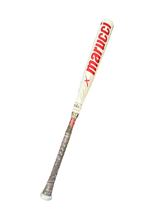 Vist Large View of Product Image Which is Used Marucci 2023 CAT X CONNECT 32/29 BB/SB High School -3 Bat White 32"