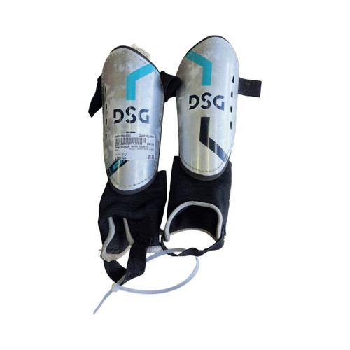 Vist Large View of Product Image Which is Used Dsg OCALA SHIN GUARDS Soccer Shin Guards Junior Grey LG