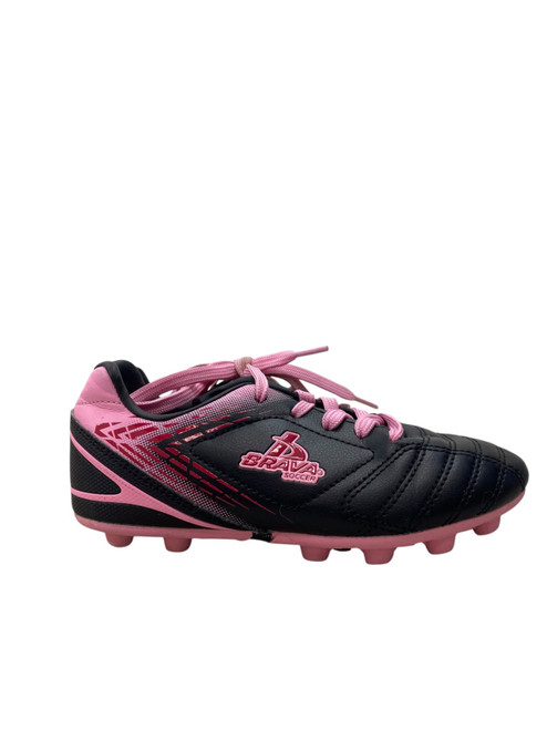 Vist Large View of Product Image Which is Used Brava Soccer Cleats Pink Youth 13.0
