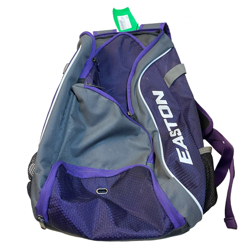 Vist Large View of Product Image Which is Used Easton BAG PURPLE AND BLACK BB/SB Player Backpack Black