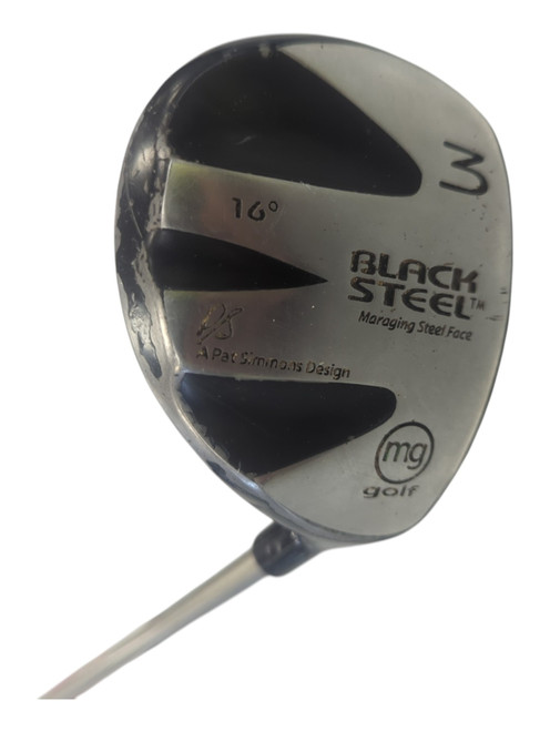 Vist Large View of Product Image Which is Used MG Golf BLACK STEEL Womens Fairway Wood RH Black 3 Wood