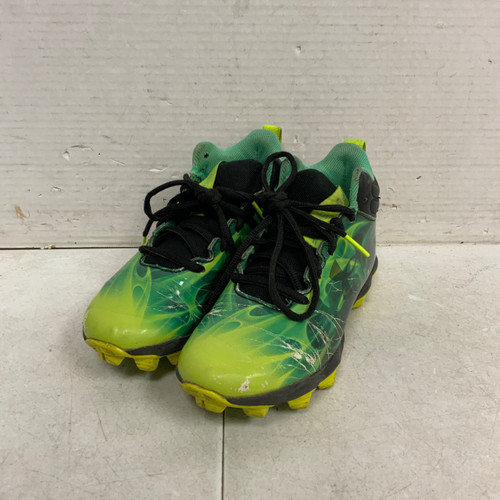 Vist Large View of Product Image Which is Used Under Armour SPOTLIGHT BB/SB Cleats Green Junior 01.5