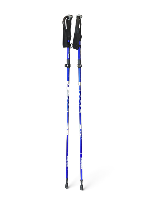 Vist Large View of Product Image Which is Used ALAFEN TREK POLES Mens XC Ski Poles Navy Blue Snow Shoe Pole