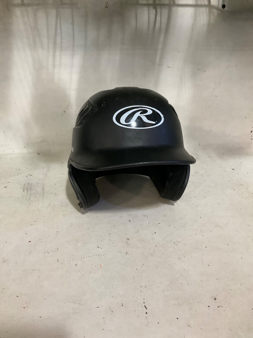 Vist Large View of Product Image Which is Used Rawlings BATTING HELMET 6 3/8-7 1/8 Batting Helmet No Mask Black SM