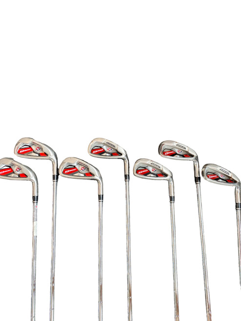 Vist Large View of Product Image Which is Used Wilson D300 Mens Iron Set RH 5I-GW/AW