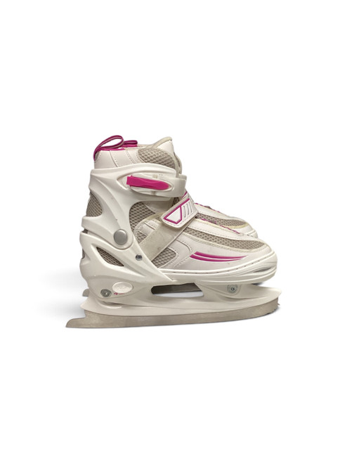 Vist Large View of Product Image Which is Used Lake Placid 1-4 SOFTBOOT Girls Softboot Skate Pink Adjustable