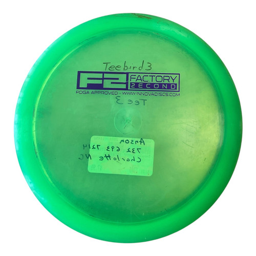 Vist Large View of Product Image Which is Used Innova CHAMP TEEBIRD3 Disc Golf Driver Green 174g