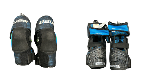 Vist Large View of Product Image Which is Used Bauer X ELBOW PADS Junior Elbow Pads MD