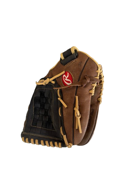 Vist Large View of Product Image Which is Used Rawlings RBG36BC BB/SB Glove LH Throw Brown 12 1/2"