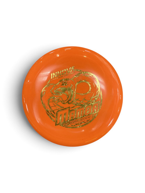 Vist Large View of Product Image Which is Used Innova MAMBA STAR Disc Golf Driver Orange