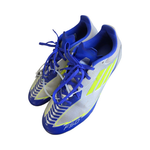 Vist Large View of Product Image Which is Used Adidas F50 ADULT CLEATS Soccer Cleats Silver Senior 8