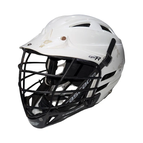Vist Large View of Product Image Which is Used Cascade CPV-R Lacrosse Helmet White S/M