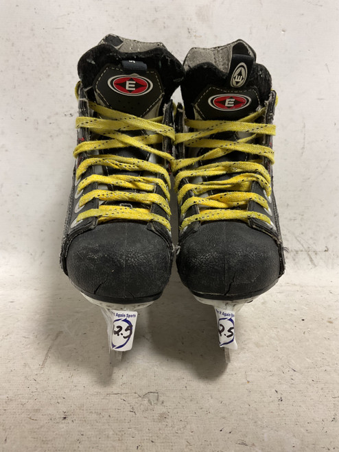 Vist Large View of Product Image Which is Used Easton S15 STEALTH Youth Hockey Skate Black And Grey Youth 12.5