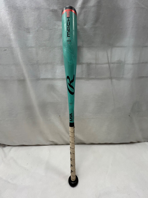 Vist Large View of Product Image Which is Used Rawlings MACH AI BB/SB USA 2 5/8 Bat 30"