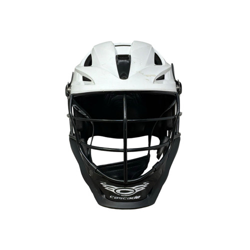 Vist Large View of Product Image Which is Used Cascade S YOUTH ADJ Lacrosse Helmet White One Size