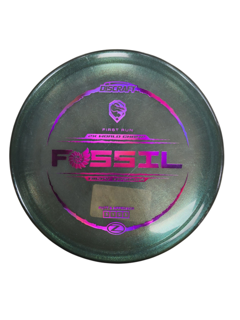 Vist Large View of Product Image Which is Used Discraft FOSSIL FIRST RUN Disc Golf Putter Grey