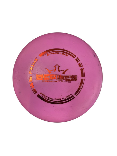 Vist Large View of Product Image Which is Used Dynamic Discs PRIME DEPUTY Disc Golf Putter Pink