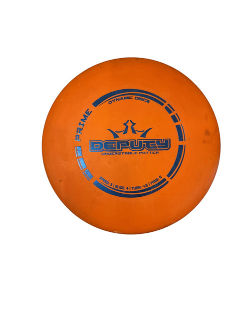 Vist Large View of Product Image Which is Used Dynamic Discs PRIME DEPUTY Disc Golf Putter Orange