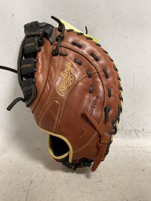 Vist Large View of Product Image Which is Used Rawlings SFM18 BB/SB First Base LH Throw Brown 12 1/2"