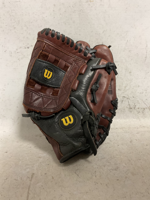 Vist Large View of Product Image Which is Used Wilson A0475 105 BB/SB Glove RH Throw Maroon 10 1/2"