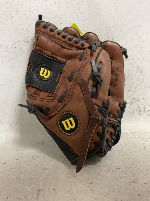 Vist Large View of Product Image Which is Used Wilson A0450 BB/SB Glove T-ball Brown 10"