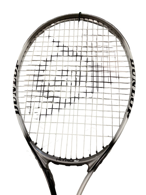 Vist Large View of Product Image Which is Used Dunlop NITRO Adult Tennis Racquet White 4 5/8"
