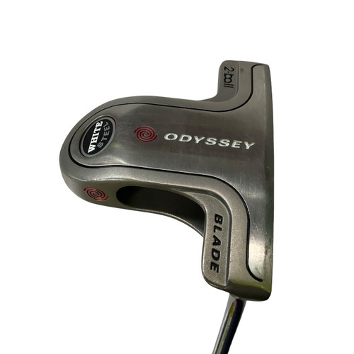 Vist Large View of Product Image Which is Used Odyssey 2 BALL WHITE STEEL BLADE Mens Putter RH