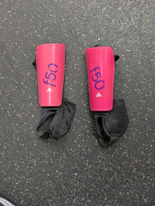 Vist Large View of Product Image Which is Used Adidas Soccer Shin Guards Youth Pink SM