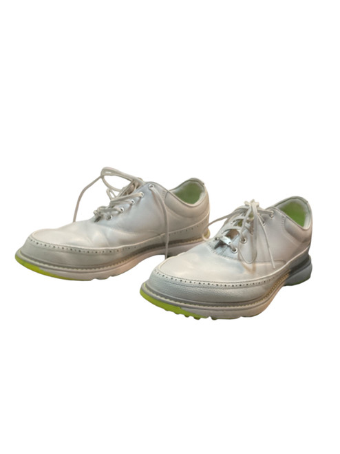 Vist Large View of Product Image Which is Used Adidas Mens Golf Shoes White Senior 7