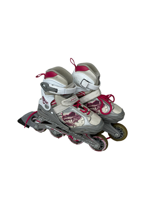 Vist Large View of Product Image Which is Used Bladerunner PHOENIX 1-4 SKATES Junior Rec Fitness Skates White Adjustable