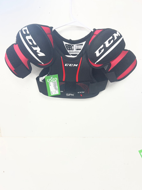Vist Large View of Product Image Which is Used CCM SPK Youth Shoulder Pads MD