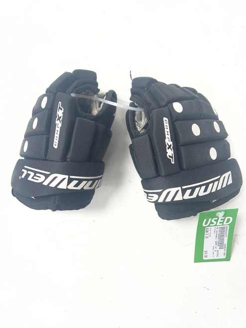 Vist Large View of Product Image Which is Used WinnWell COMP XT Youth Gloves Black 9"