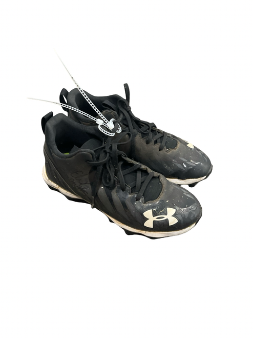 Vist Large View of Product Image Which is Used Under Armour BB CLEAT BB/SB Cleats Black Junior 03.5