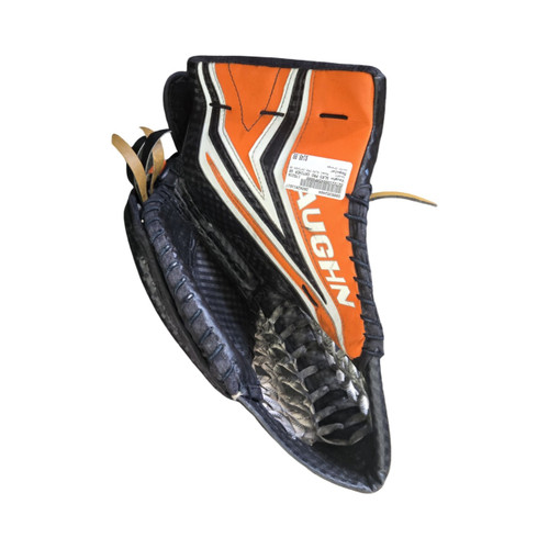 Vist Large View of Product Image Which is Used Vaughn SLR3 PRO CATCHER SR Senior Goalie Catcher Orange