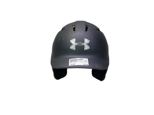 Vist Large View of Product Image Which is Used Under Armour 6 1/2 - 7 1/2 BLACK HELMET Batting Helmet No Mask Black One Size