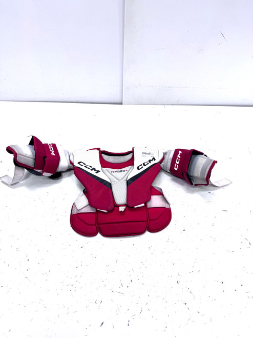 Vist Large View of Product Image Which is Used CCM YTFLEX 3 GOALIE Youth Body Armor L/XL