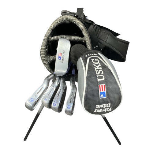 Vist Large View of Product Image Which is Used US Kids 6PC + BAG Jr Package Set RH Black 7 Piece