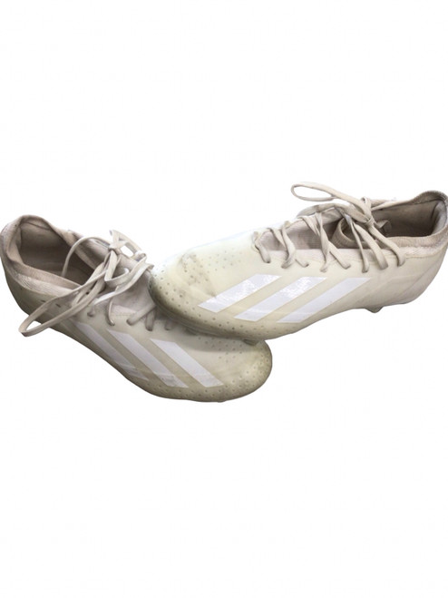 Vist Large View of Product Image Which is Used Adidas Adult FB Cleats White Senior 7.5