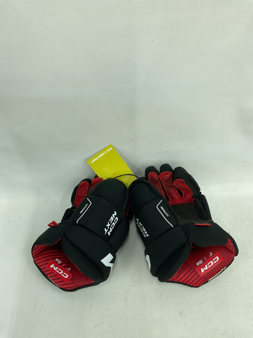 Vist Large View of Product Image Which is Used CCM CCM NEXT Junior Gloves Black 11"