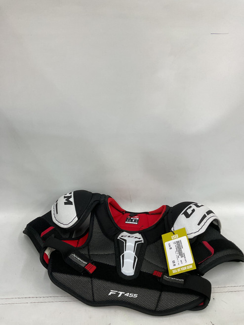 Vist Large View of Product Image Which is Used CCM JETSPEED FT 455 Junior Shoulder Pads MD