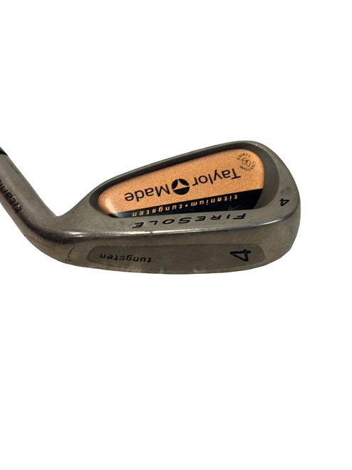 Vist Large View of Product Image Which is Used Taylormade FIRESOLE Titanium Tungsten Mens Individual Iron RH 4 Iron 40" w/ S-90 Shaft