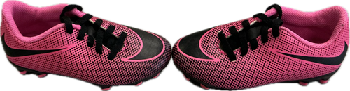 Vist Large View of Product Image Which is Used Nike Soccer Cleats Pink Youth 10.0