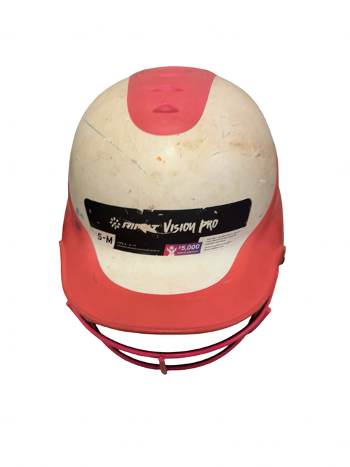 Vist Large View of Product Image Which is Used RIP-IT Vision Pro 2-Tone VISJ-M-PKH Softball Batting Helmet w/Mask Pink S/M 6 - 6 7/8