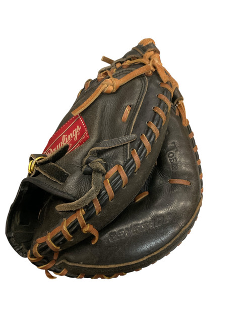 Vist Large View of Product Image Which is Used Rawlings RENEGADE CATCHERS MIT BB/SB Catchers RH Throw Black 32"