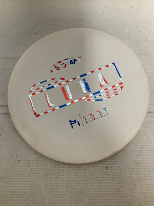 Vist Large View of Product Image Which is Used Discraft LUNA HARD BLEND Disc Golf Putter White 173g