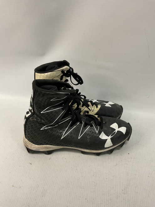 Vist Large View of Product Image Which is Used Under Armour Jr FB Cleats Black Junior 05.5