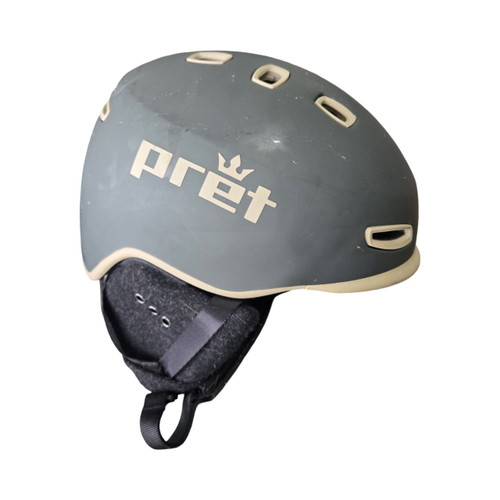 Vist Large View of Product Image Which is Used PRET CYNIC SNOW HELMET SZ LG Snowsport Helmet Adult Grey LG