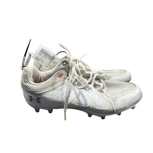 Vist Large View of Product Image Which is Used Under Armour LAX Cleats Womens White Senior 7.5